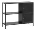 Regal >Malaga< in Schwarz und Gold - 100x80x35 (BxHxT)