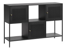 Regal >Malaga< in Schwarz und Gold - 120x80x35 (BxHxT)