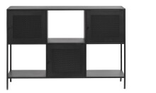 Regal >Malaga< in Schwarz und Gold - 120x80x35 (BxHxT)