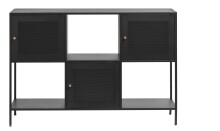 Regal >Malaga< in Schwarz und Gold - 120x80x35 (BxHxT)