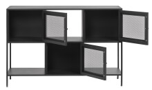 Regal >Malaga< in Schwarz und Gold - 120x80x35 (BxHxT)