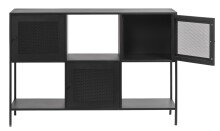 Regal >Malaga< in Schwarz und Gold - 120x80x35 (BxHxT)