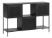 Regal >Malaga< in Schwarz und Gold - 120x80x35 (BxHxT)