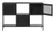 Regal >Malaga< in Schwarz und Gold - 120x80x35 (BxHxT)