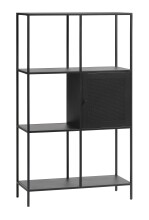 Regal >Malaga< in Schwarz und Gold - 80x135x35 (BxHxT)