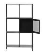 Regal >Malaga< in Schwarz und Gold - 80x135x35 (BxHxT)