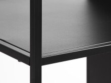 Regal >Malaga< in Schwarz und Gold - 80x135x35 (BxHxT)