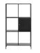 Regal >Malaga< in Schwarz und Gold - 80x135x35 (BxHxT)
