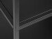 Regal >Malaga< in Schwarz und Gold - 80x135x35 (BxHxT)