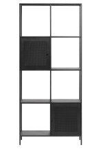 Regal >Malaga< in Schwarz und Gold - 80x180x35 (BxHxT)