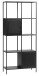 Regal >Malaga< in Schwarz und Gold - 80x180x35 (BxHxT)