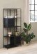 Regal >Malaga< in Schwarz und Gold - 80x180x35 (BxHxT)