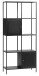 Regal >Malaga< in Schwarz und Gold - 80x180x35 (BxHxT)