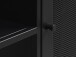 Garderobenschrank >Malaga< in Schwarz und Gold - 90x180x50 (BxHxT)