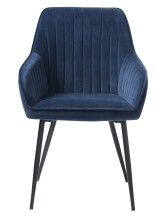 Stuhl >Marbella< (2er Set) in Schwarz - 58x85x59 (BxHxT)