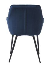 Stuhl >Marbella< (2er Set) in Schwarz - 58x85x59 (BxHxT)