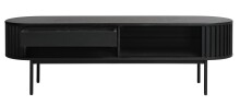 TV-Schrank >Salou< in Schwarz Lackiert - 160x48x45 (BxHxT)