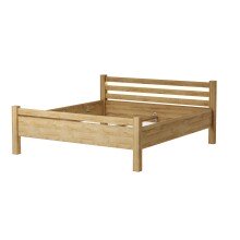 Bett >VILLAGE< in Braun aus Holzwerkstoff - 190,2x88,4x208cm (BxHxT)