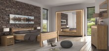 Sideboard >VILLAGE< in Braun aus Holzwerkstoff - 106,6x95,3x37,4cm (BxHxT)