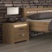 Schlafzimmer-Set >VILLAGE< in Braun aus Holzwerkstoff 