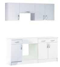 Hängeschrank >Nova< in matt weiss - 60x35x28cm (BxHxT)