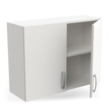 Hängeschrank >Nova< in matt weiss - 80x60x28cm (BxHxT)