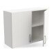 Hängeschrank >Nova< in matt weiss - 80x60x28cm (BxHxT)