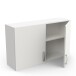 Hängeschrank >Nova< in matt weiss - 100x60x28cm (BxHxT)
