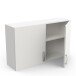 Hängeschrank >Nova< in matt weiss - 100x60x28cm (BxHxT)