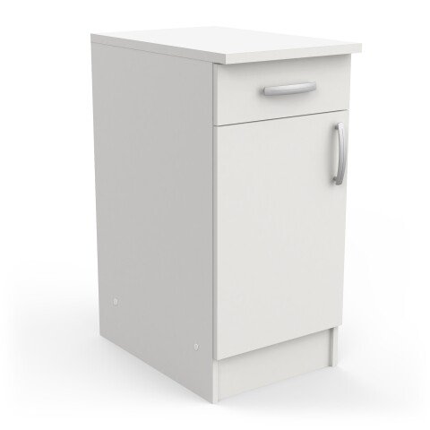 Unterschrank >Nova< in matt weiss - 40x85x60cm (BxHxT)