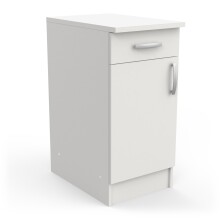 Unterschrank >Nova< in matt weiss - 40x85x60cm (BxHxT)