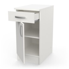 Unterschrank >Nova< in matt weiss - 40x85x60cm (BxHxT)