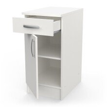 Unterschrank >Nova< in matt weiss - 40x85x60cm (BxHxT)
