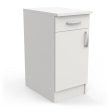 Unterschrank >Nova< in matt weiss - 40x85x60cm (BxHxT)