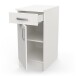 Unterschrank >Nova< in matt weiss - 40x85x60cm (BxHxT)