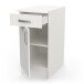 Unterschrank >Nova< in matt weiss - 40x85x60cm (BxHxT)