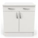 Unterschrank >Nova< in matt weiss - 80x85x60cm (BxHxT)