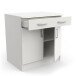 Unterschrank >Nova< in matt weiss - 80x85x60cm (BxHxT)