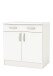 Unterschrank >Nova< in matt weiss - 80x85x60cm (BxHxT)