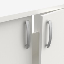 Unterschrank >Nova< in matt weiss - 80x85x60cm (BxHxT)