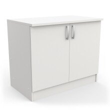 Unterschrank >Nova< in matt weiss - 80x85x60cm (BxHxT)