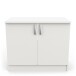 Unterschrank >Nova< in matt weiss - 80x85x60cm (BxHxT)