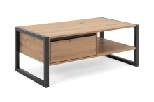 Wohnzimmer-Set >Arvada< (3 teilig) in Artisan Eiche / Anthrazit aus MDF