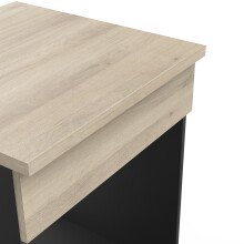 Unterschrank >Origan< in Kronberg Eiche/schwarz - 60x85x60 (BxHxT)