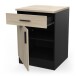 Unterschrank >Origan< in Kronberg/schwarz - 60x85x60cm (BxHxT)