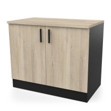Unterschrank >Origan< in Kronberg/schwarz - 100x85x60cm (BxHxT)
