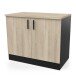 Unterschrank >Origan< in Kronberg/schwarz - 100x85x60cm (BxHxT)