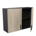 Hängeschrank >Origan< in Kronberg/schwarz - 100x70x30cm (BxHxT)