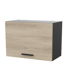 Hängeschrank >Origan< in Kronberg/schwarz aus Holzwerkstoff - 60x42x30cm (BxHxT)