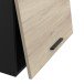 Hängeschrank >Origan< in Kronberg/schwarz aus Holzwerkstoff - 60x42x30cm (BxHxT)